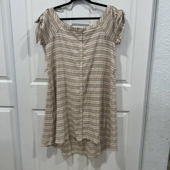 ANTHROPOLOGIE X Corey Lynn Calter Petite Edie Dress Size MP (missing Belt) - Picture 3 of 9